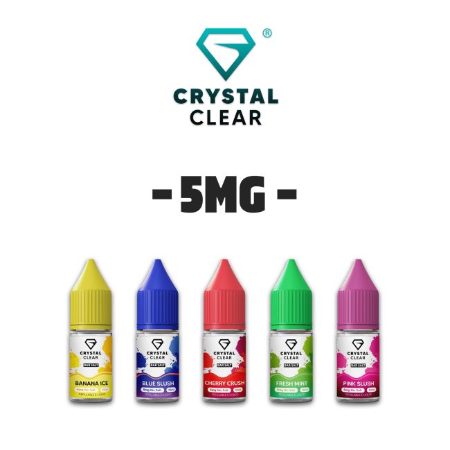 Crystal Clear Bar Salts | QUICK ORDER | 5mg Nic Salts | 10ml | All Flavours