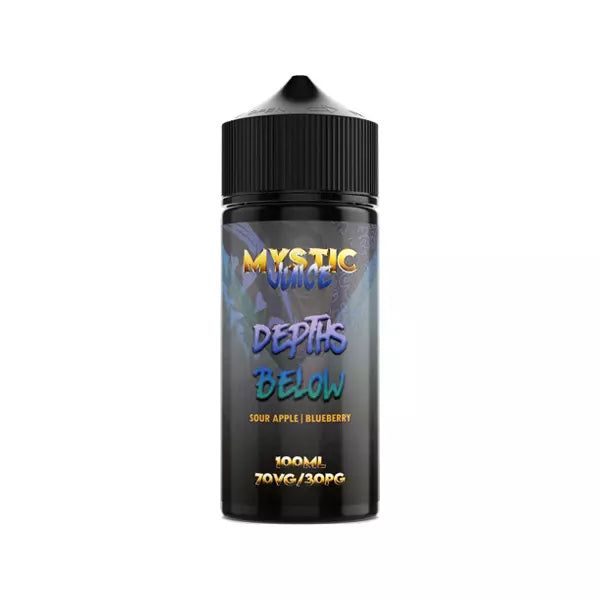 Mystic Juice 100ml Shortfill 0mg (70VG/30PG) DEPTHS BELOW SOUR APPLE BLUEBERRY