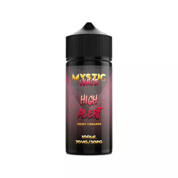 Mystic Juice 100ml Shortfill 0mg (70VG/30PG) HIGH ALERT CHERRY CINNAMON