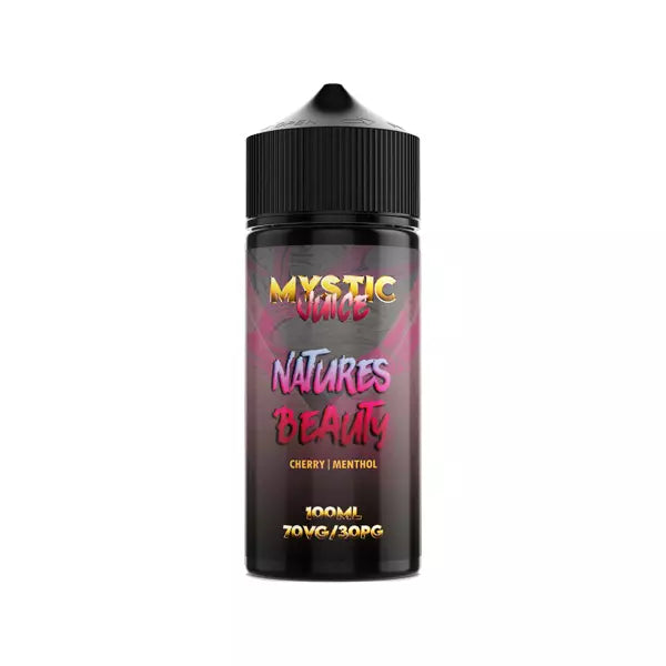 Mystic Juice 100ml Shortfill 0mg (70VG/30PG)NATURES BEAUTY CHERRY MENTHOL