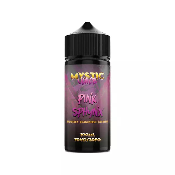 Mystic Juice 100ml Shortfill 0mg (70VG/30PG) PINK SPHYNX RASPBERRY DRAGON FRUIT MENTHOL