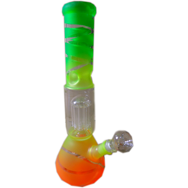 35cm Glass Waterpipe | Jellyfish Percolator | rasta